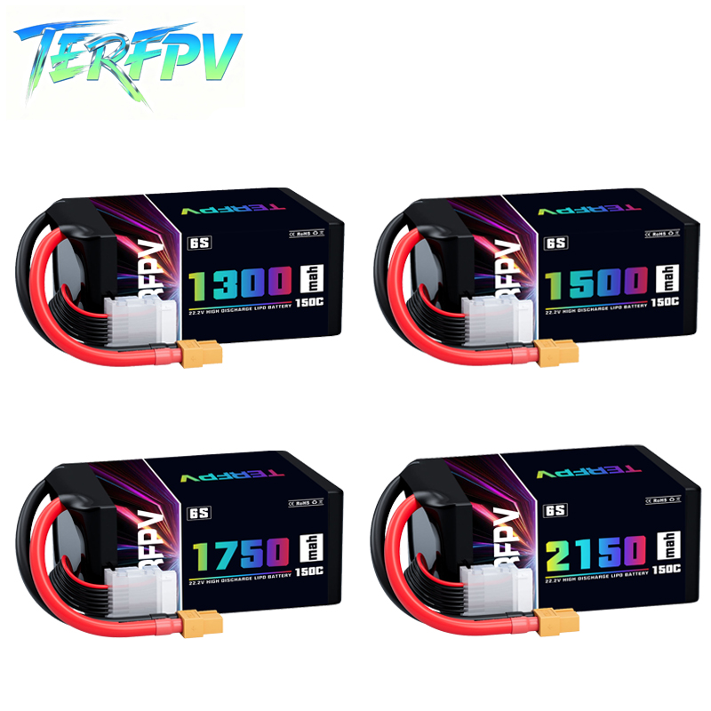 Drone Battery 6S - بطارية ليثيوم بوليمر TERFPV 6S 22.2V