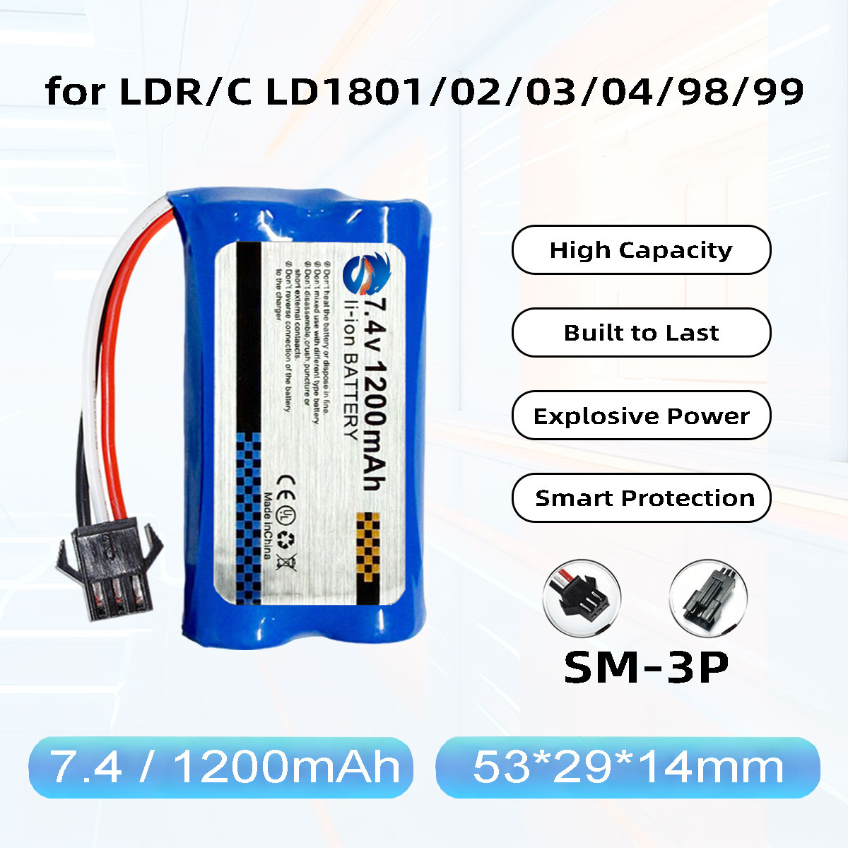 Drone Battery Li-Ion - بطارية ليثيوم أيون سكاي ميكر 2S