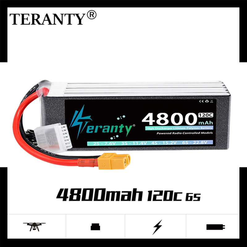 Drone Battery 6S - بطارية ليثيوم بوليمر TERANTY 6S بسعة
