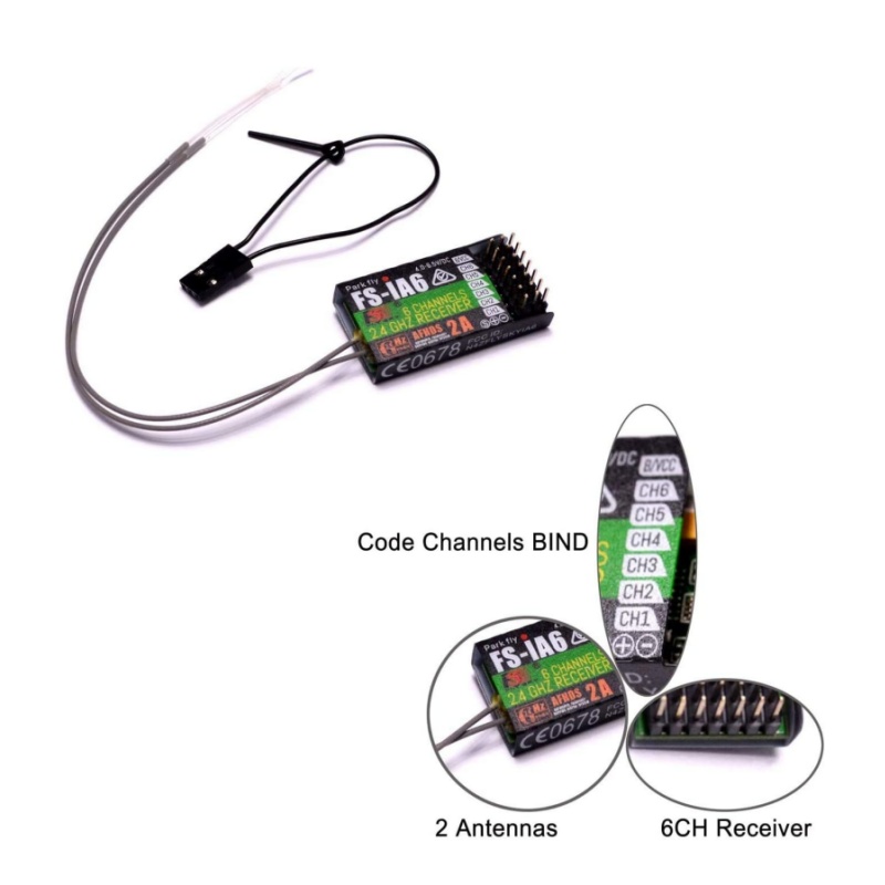 جهاز استقبال Flysky FS-IA6 6CH - مراجعة Drone Battery Plate وسعره