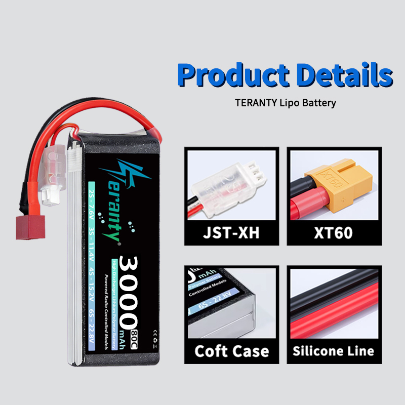 بطارية ليثيوم بوليمر TERANTY 2 - مراجعة Drone Battery Connector وسعره