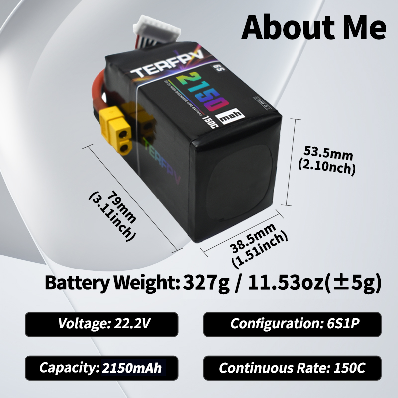 بطارية ليثيوم بوليمر TERFPV 6S - مراجعة Drone Battery 6S وسعره