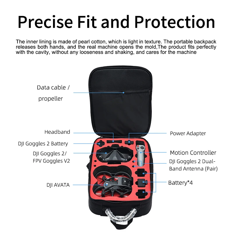 حقيبة ظهر محمولة من النايلون ح - مراجعة Drone Battery Bag وسعره