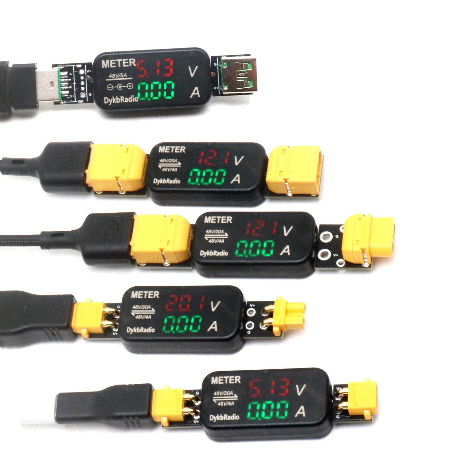 USB XT30 XT60 تيار مستمر 20A ا - مراجعة Drone Battery Voltage Checker وسعره