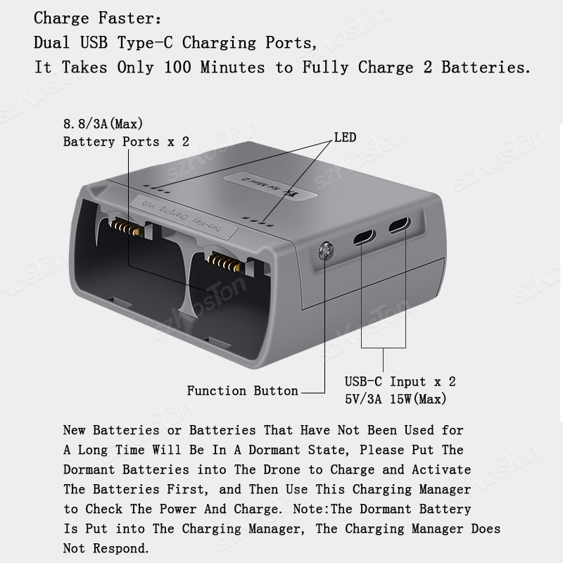 محطة شحن لطائرات DJI Mini 4K/M - مراجعة Drone Battery Smart وسعره