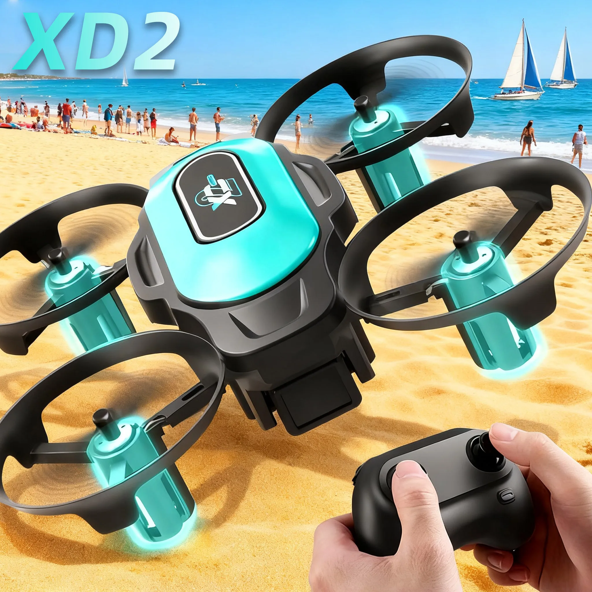 طائرة بدون طيار صغيرة XD2، 360 - مراجعة Drone Battery Box وسعره