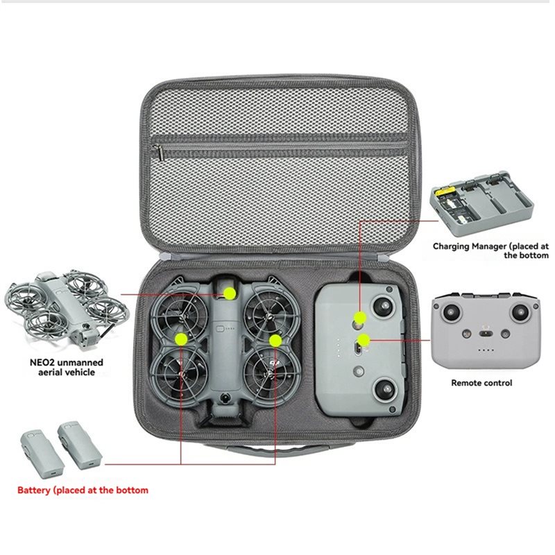 حقيبة تخزين واقية لطائرة DJI N - مراجعة Drone Battery Bag وسعره