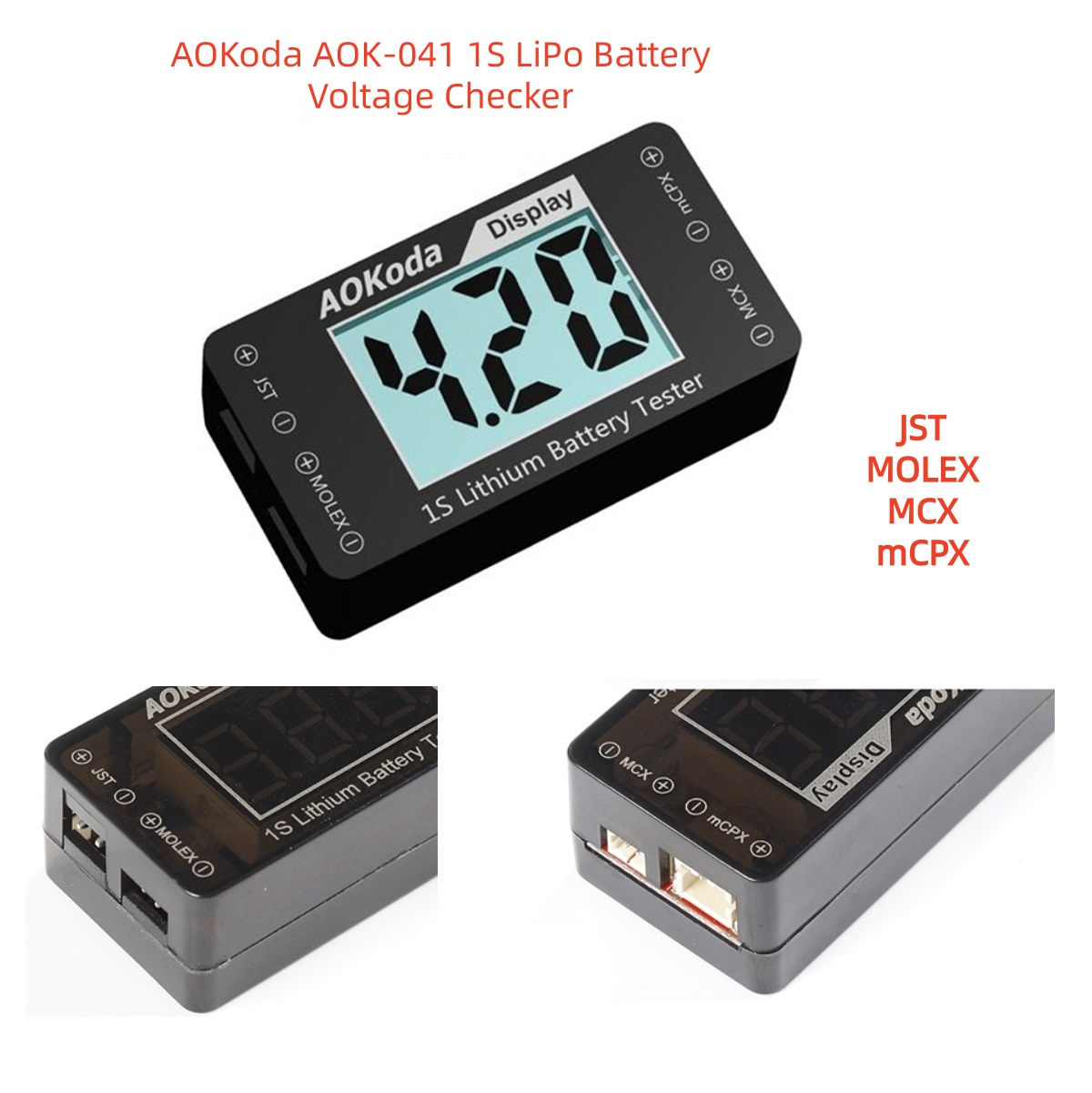 جهاز اختبار جهد بطارية ليبو AO - مراجعة Drone Battery Voltage Checker وسعره