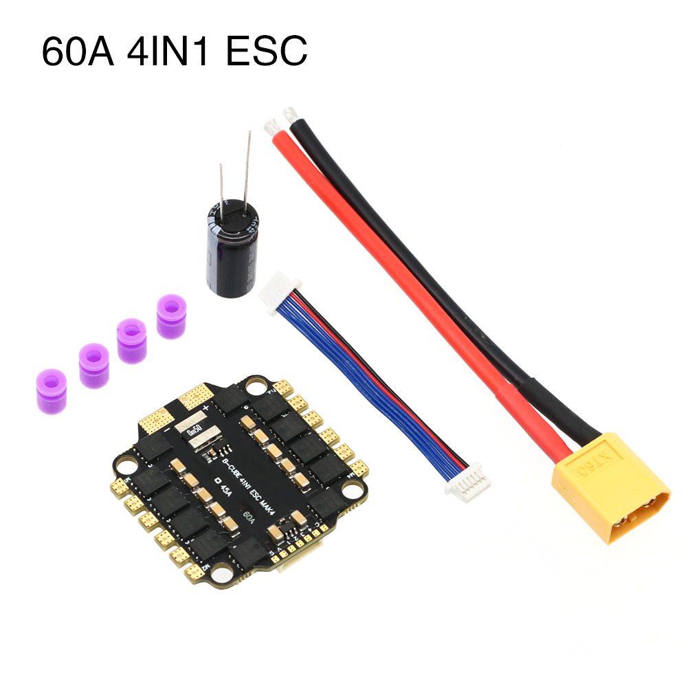 UAngel 4IN1 45A 60A ESC BLHELI - مراجعة Drone Battery 6S وسعره