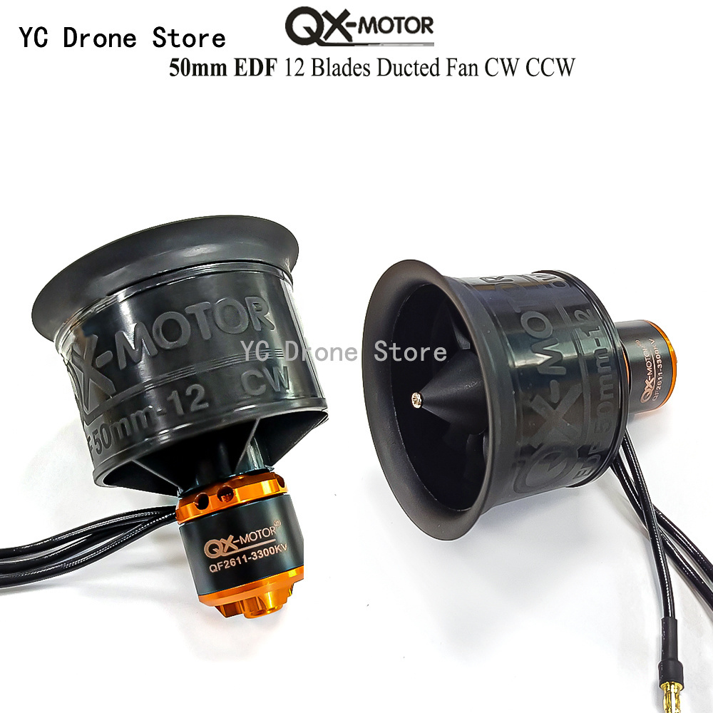 محرك QX-MOTOR 50 مم EDF QF2611 - مراجعة Drone Battery 3S وسعره