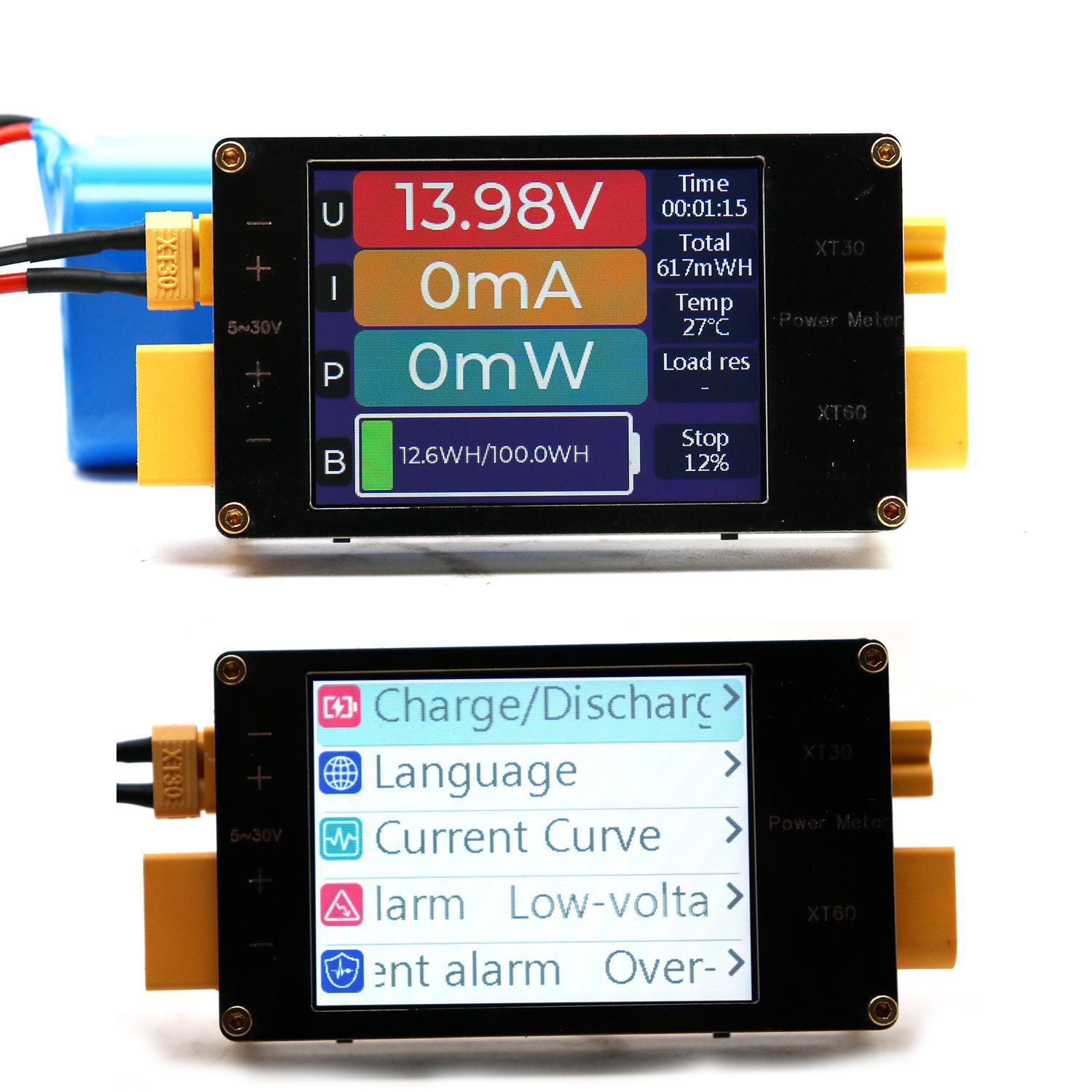شاشة عرض 2.4 بوصة لقياس الطاقة - مراجعة Drone Battery Voltage Checker وسعره