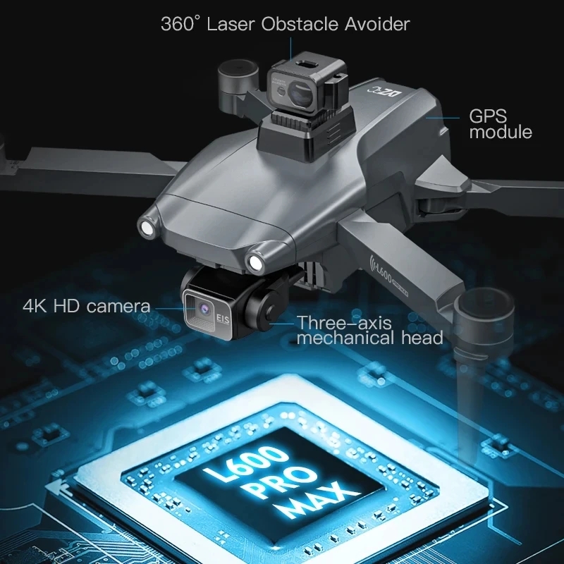 L600 PRO MAX GPS الطائرة بدون  - مراجعة Drone Battery Box وسعره
