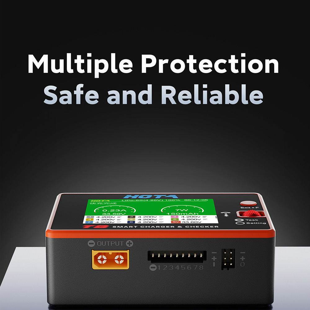 شاحن ذكي HOTA T8 لبطاريات اللي - مراجعة Drone Battery Smart وسعره