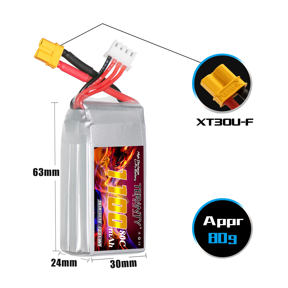 بطارية ليثيوم بوليمر TERANTY 3 - مراجعة Drone Battery 3S وسعره