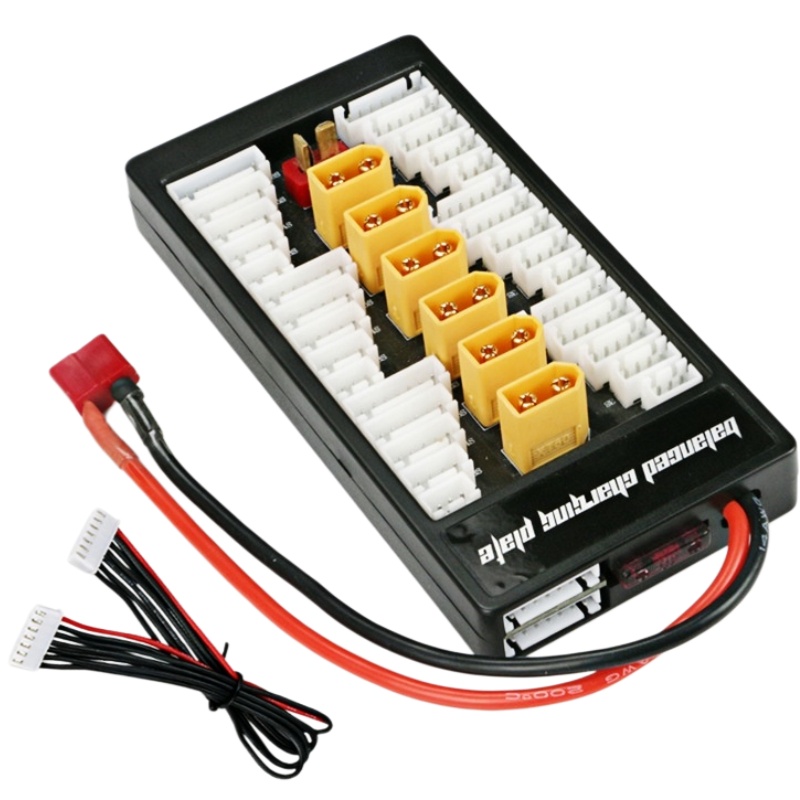 لوحة شحن متوازية 6 في 1 XT60 ل - مراجعة Drone Battery Parallel Board وسعره