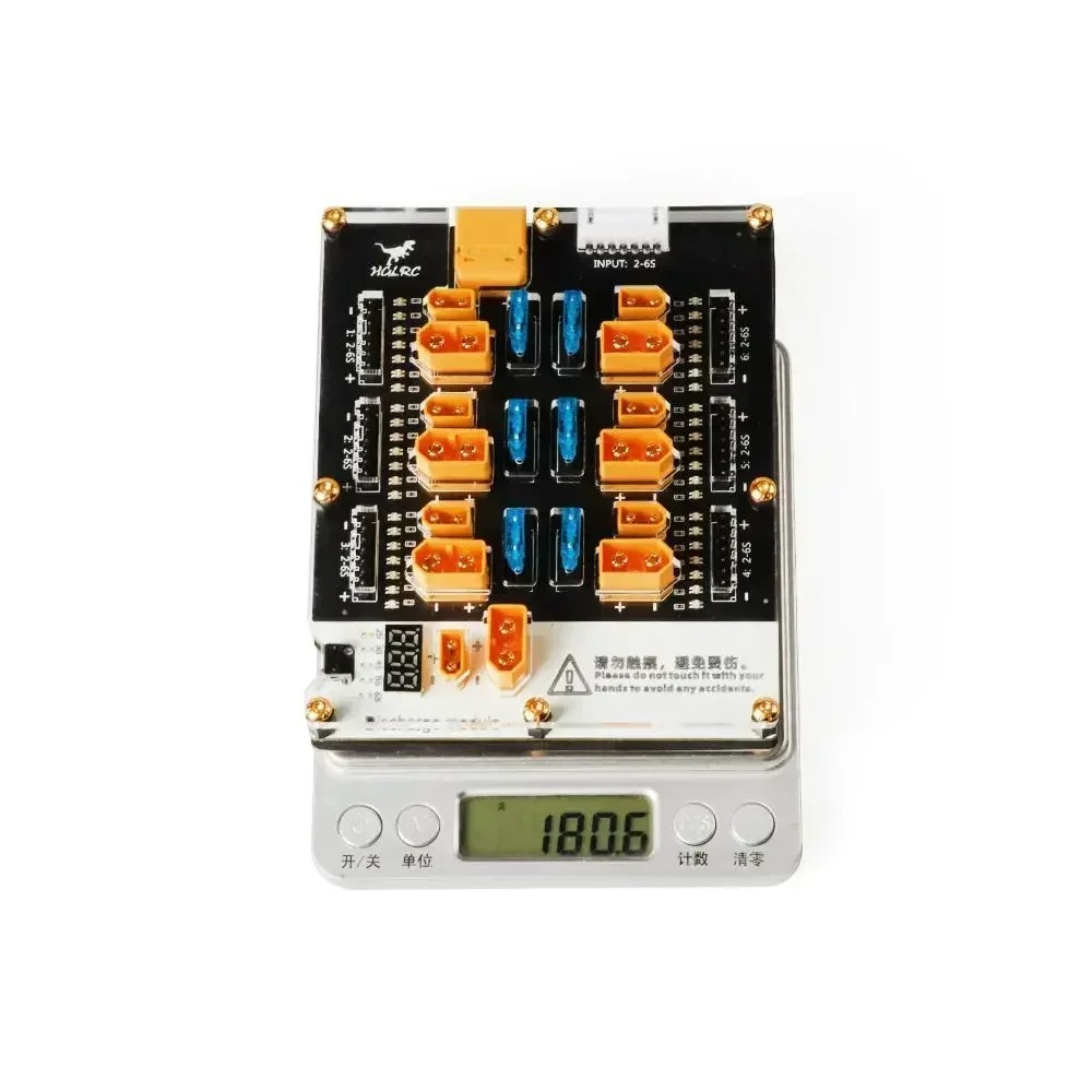 لوحة شحن وتوازن بطاريات الليثي - مراجعة Drone Battery Parallel Board وسعره