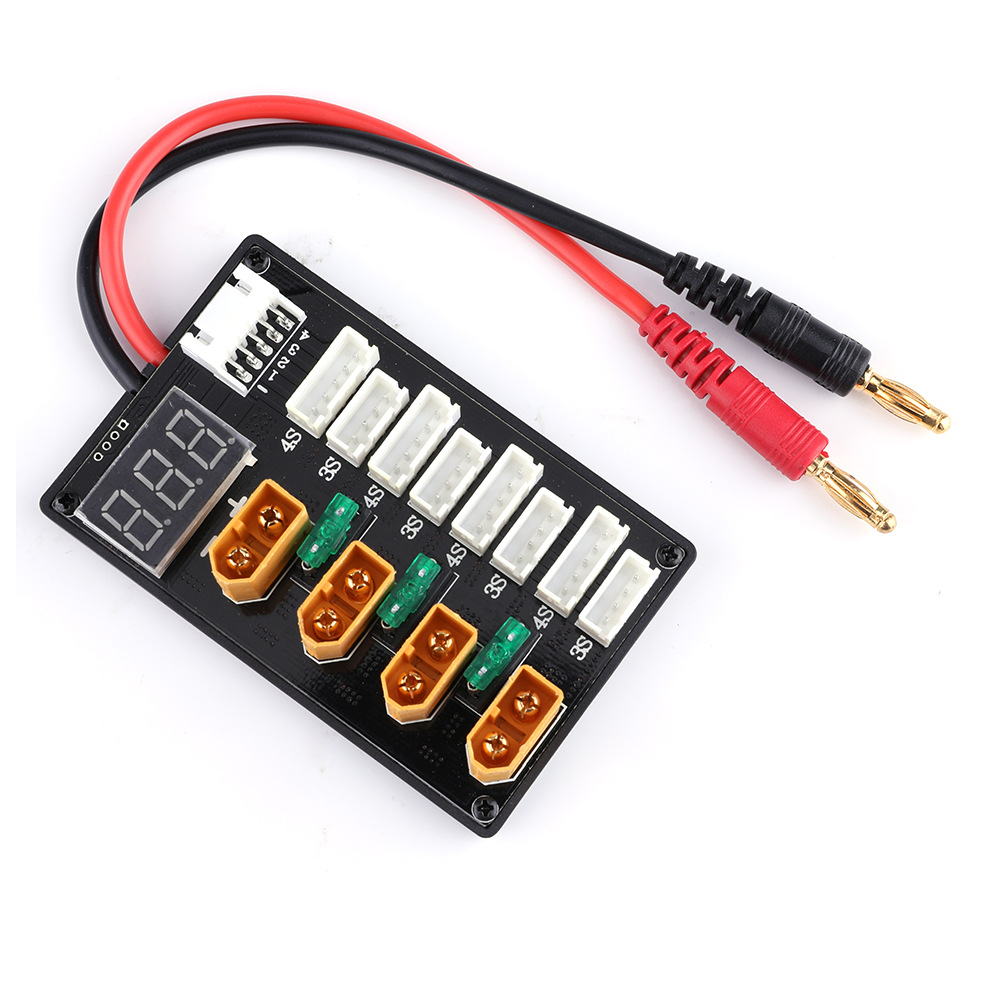 XT60 التوصيل 3S 4S يبو بطارية  - مراجعة Drone Battery Parallel Board وسعره