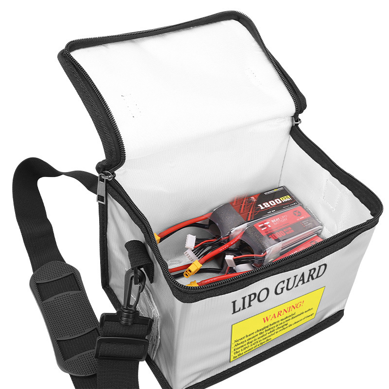 حقيبة أمان لبطارية ليبو محمولة - مراجعة Drone Battery Bag وسعره