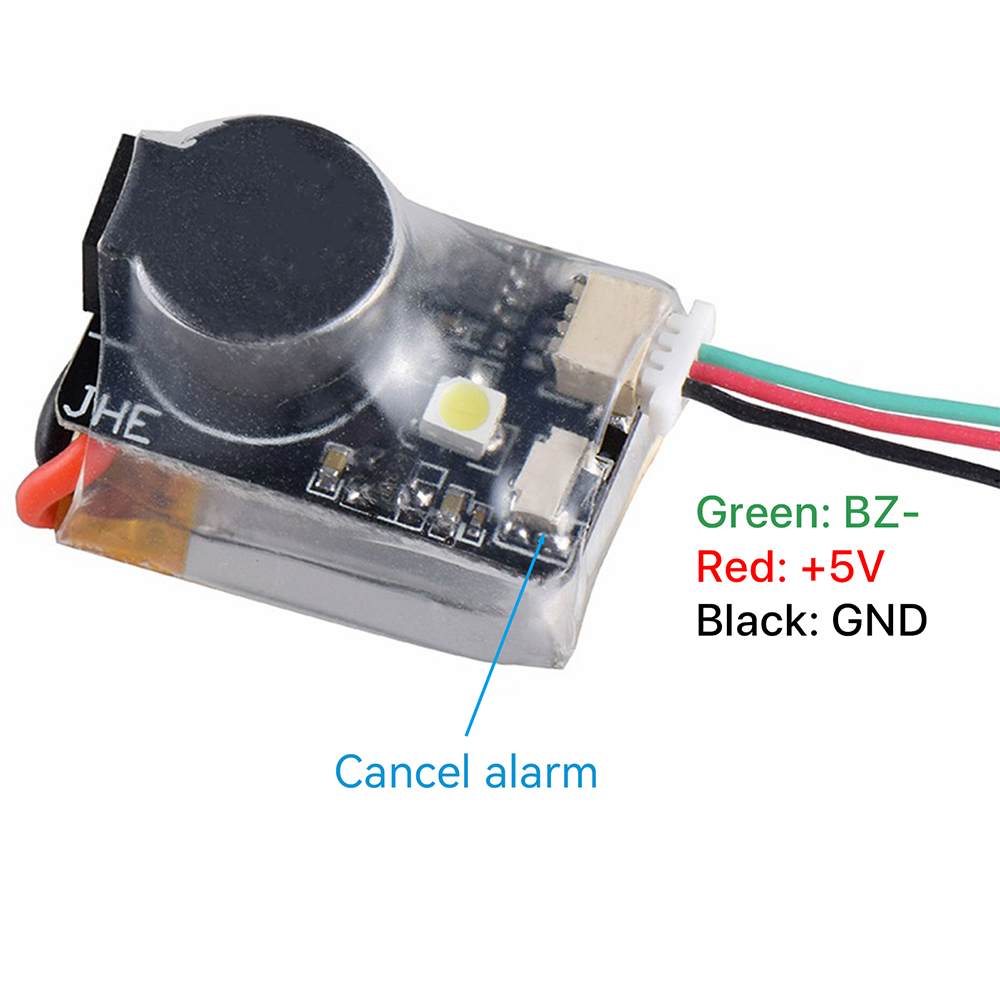 JHEMCU JHE42B/JHE20B مكتشف صغي - مراجعة Drone Battery Alarm وسعره