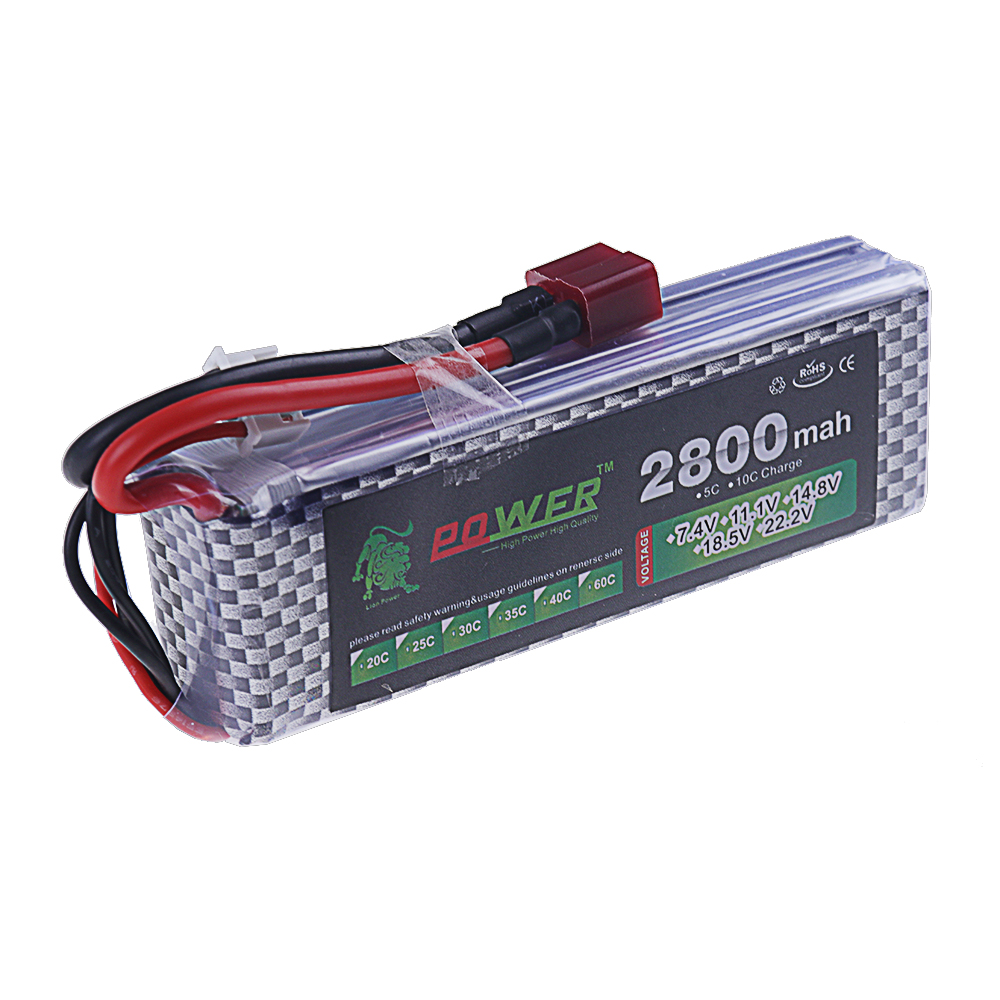 2800mAh 3S 11.1V 40C FPV الطائ - مراجعة Drone Battery 3S وسعره