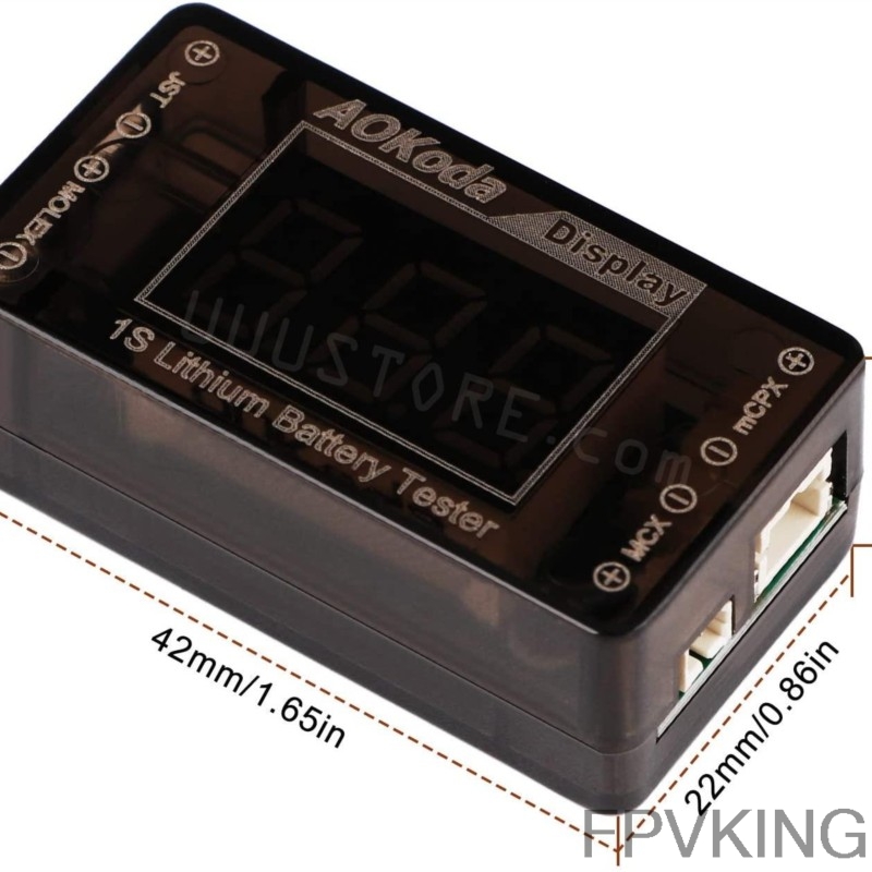 جهاز اختبار جهد بطارية ليبو AO - مراجعة Drone Battery Voltage Checker وسعره